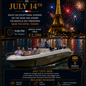 Bastille Day Fireworks Cruise in Paris